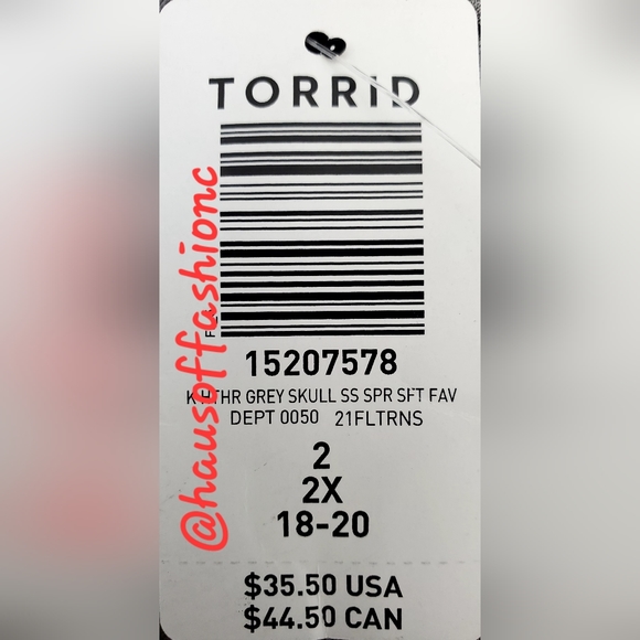 TORRID Super Soft Skull Off Shoulder My Favorite Tunic Top! NWT! - Picture 9 of 9